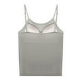 thumbnail image 7 of Pejock Women's Cotton Cami with Built in Bra, Adjustable Spaghetti Strap Tank Top, Seamless Everyday Stretch Camisole, Comfortable Undershir, 7 of 7