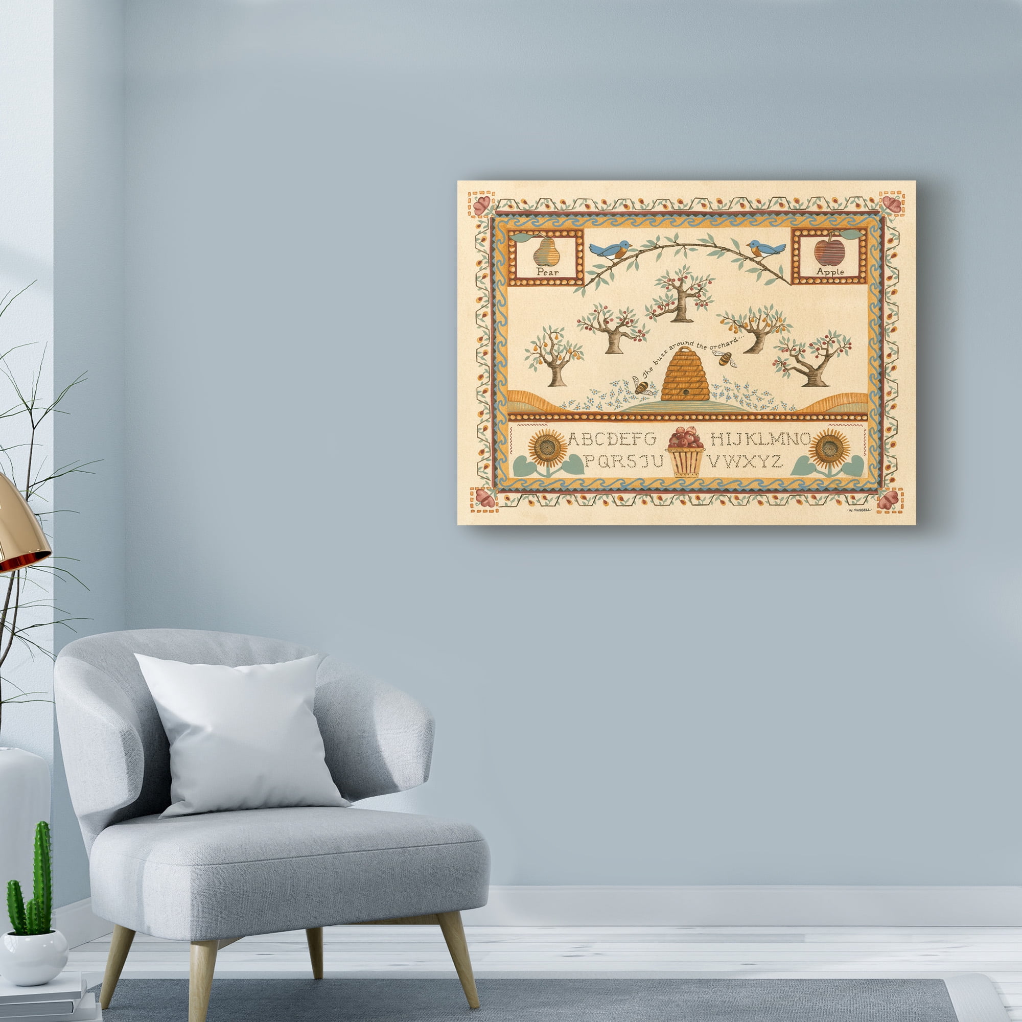 Trademark Fine Art 'Garden Sampler II' Canvas Art by Wendy Russell