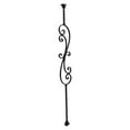 thumbnail image 5 of Satin Black Iron 5-Piece Set Balusters Iron Spndles for Indoor Stairs and Balcon, 5 of 13