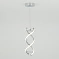 thumbnail image 3 of Artika DNA Modern LED Pendant Light Fixture, Chrome, 3 of 5