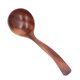 thumbnail image 4 of Cucharón de mango largo para servir, textura natural, cuchara de sopa de madera de acacia esencial para la cocina y el comedor, 4 of 8