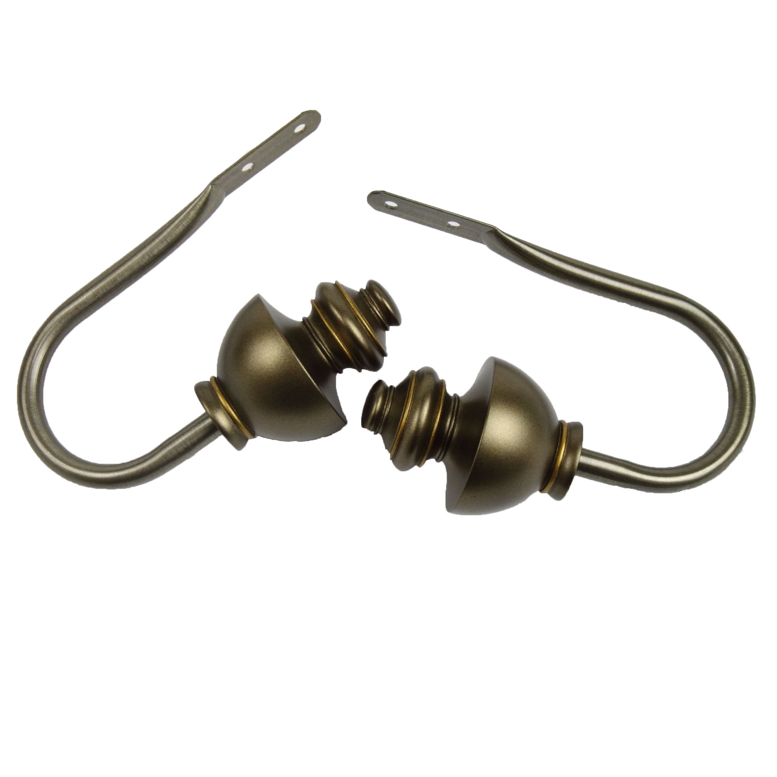 Paola Curtain Holdback Pair in Antique Brass