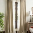 thumbnail image 3 of Martha Stewart Naples Chenille 37 W" x 84 L" Indoor Curtain Panels, Backtab, Safari (Set of Two), Adult, 3 of 6