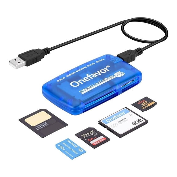 Smartmedia Cards Reader All-In-1 USB Universal Multi Card Adapt For SM CF Card