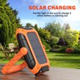 thumbnail image 3 of Luz para acampar al aire libre Carga solar Carga USB Impermeable 5 modos de iluminación Luz de emergencia giratoria de 360 °, 3 of 8