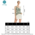 thumbnail image 5 of Wenseny Strappy Tank-Tops for Women Floral-Prints Button-Down V-Neck Sexy Sleeveless-Blouses Casual Cami-Shirts Aqua S, 5 of 5