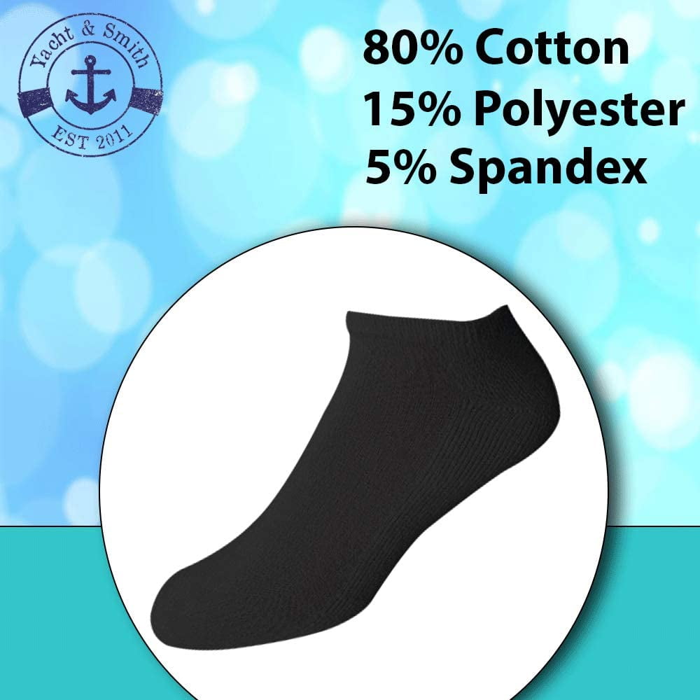 SOCKS'NBULK Mens Wholesale Bulk No Show Ankle Socks, Big And Tall Cotton Sport Athletic Sock Size 13-16