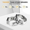 thumbnail image 2 of 1/2 Inch PEX Cinch Clamp Ring, Cinch Crimp Ring Cinch Clamp, Single Ear Hose Clamp for PEX Fitting C, 2 of 5