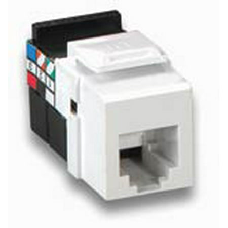 Leviton 41106-RI6 Snap In Telephone Ivory