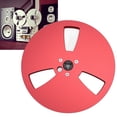 thumbnail image 1 of Aluminum Alloy 7 Inch Empty Tape Reel,Sturdy and  Sound Recording Reel for 1/4 Inch Tapes, Stable and  with 3 Holes, Minimizing Vibrations for Reel to Reel Tape Player, 1 of 7