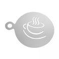 thumbnail image 1 of Plantillas de café,Plantillas de acero inoxidable Plantilla para artes de café,Plantillas de café de espuma para decorar cupcakes,Plantillas para decoración de café Herramienta para, 1 of 8