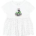 thumbnail image 3 of Inktastic Crawl Walk Golf Future Golfer Girls Baby Dress, 3 of 5