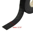 thumbnail image 2 of REGALWOVEN 4pcs Black Adhesive Cloth Fabric Car Wire Harness Looms Tape 19mm x 15m, 2 of 2