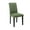 Green, variant on VECELO Set of 2 Upholstered Fabric Dining Chairs, Modern Parsons Dinner Chair for Living Room, Kitchen, Beige