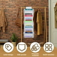 thumbnail image 3 of Weekly Clothes Organizer for Kids Polyester Weekly Shelf Hanging Closet Organizer Day of Week Clothes Organizer Versatile Kids Weekly Clothes Organizer for Hats T-Shirts Bags Towels, 3 of 11