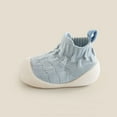 thumbnail image 4 of Miluxas Toddler Sock Shoes Baby Walking Shoes Infant Slippers Boys & Girls Soft Soled Non-Slip Sneakers Blue 0-6Months, 4 of 4