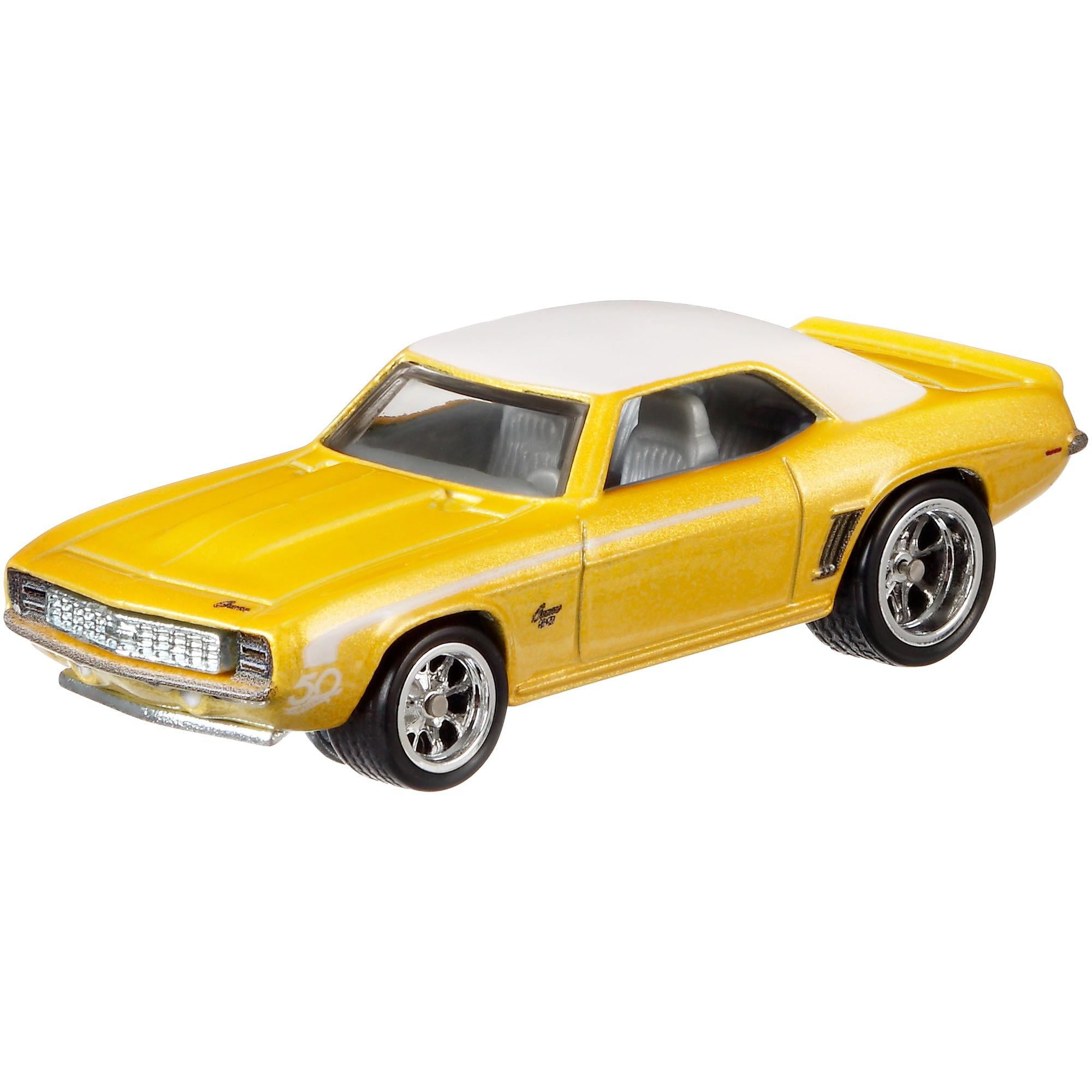 Hot Wheels 50th Anniversary Favorites 9/10 Yellow ‘69 Camaro Real Riders 1:64 