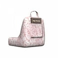 thumbnail image 2 of Damask Reading Pillow Cover, Repetitive Monochrome Botanical Leaves Ornaments Delicate Gracious Illustration, Unstuffed Printed Bed Rest Case from Soft Fabric, Small, Blush and Rose, by Ambesonne, 2 of 4