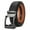 1167GY-Black, variant on SENDEFN Leather Belt for Men Automatic Ratchet Buckle Slide Dress Casual Belts 1 3/8'' Wide, Adjustable Trim to Fit