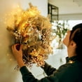 thumbnail image 2 of Fairy Lights Battery Operated,16Ft/5Meter 50 LEDs Silver Wire 8 Mode String Lights with Remote & Timer for Bedroom Christmas Party Wedding Decoration (Warm White), 2 of 9