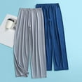thumbnail image 4 of LIBRCLO Mens Pajama Pants Thin Breathable Comfortable Home Sleep Loungewear Casual Pajama Pants Elastic Waist, Size XXL, 4 of 4