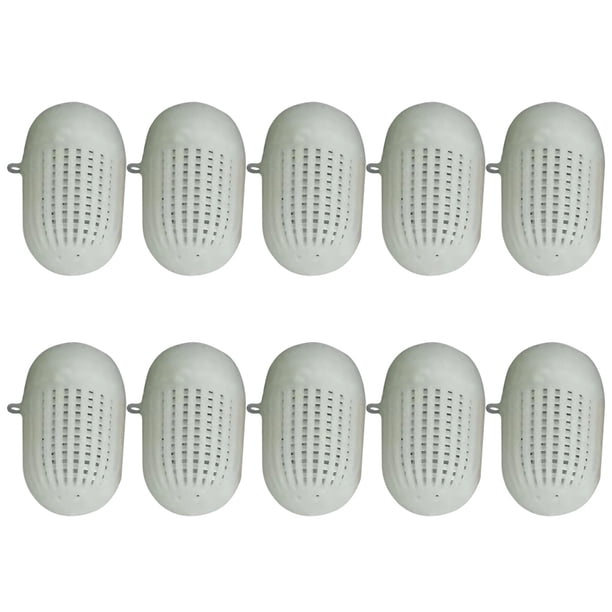 Kuymtek 10 Uds Cebos Pesca Trampa Jaula Luminosa Camarón Señuelo Cesta Aparejos (S)