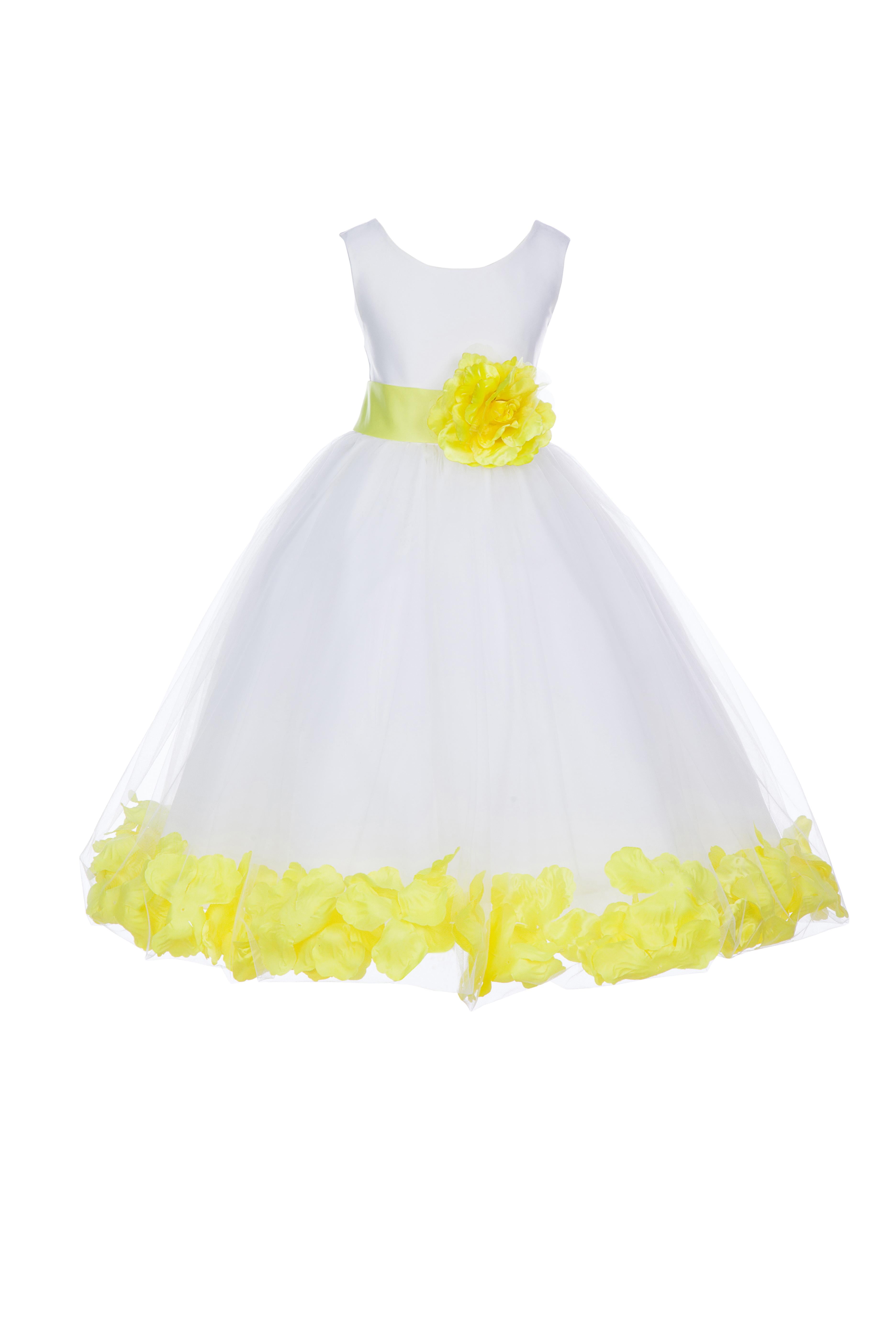 New White Tulle Flower Girl Bridesmaid Wedding Party Formal Dress Age 18M-11y