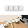 thumbnail image 1 of Organizador de clips para cables Mini soportes para ordenar cables Ganchos adhesivos Soporte para cables de alambre para oficina en hogar 3 agujeros Yotijar Clips de soporte de cable de escritorio, 1 of 10