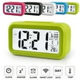 thumbnail image 3 of Reloj de escritorio eléctrico Alarma electrónica Reloj digital con pantalla LED grande Reloj de escritorio con calendario de tiempo de datos Speravity JJ19089-01B, 3 of 6