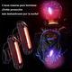 thumbnail image 4 of 2pz Luces Usb Recargable Led Estrobo Para Bicicleta 5 Modos Belug, Negro, 4 of 5