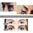 thumbnail image 4 of , Rizador de pestañas sin dolor, herramienta de maquillaje profesional para pestañas perfectamente rizadas, pinzas para cejas, con 10 almohadillas de silicona de repuesto, (púrpura), Pur, 4 of 5