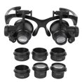 thumbnail image 4 of FLAMEEN Magnifier Magnifying Glass Repair Tools Glasses‑Type With LED Light For 10 / 15 / 20 / 25 Times,Watch Repair Tools, 4 of 8