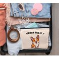 thumbnail image 4 of Bolsa de cosméticos IWXYI Corgi, tela de lino para perros, 25 x 19 cm, 4 of 5