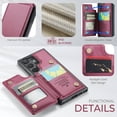 thumbnail image 3 of For Samsung Galaxy S26 Ultra Case with Card Holder, Wallet Case for Women Men with RFID Blocking, Durable Leather Kickstand Magnetic Clasp Shockproof Phone Case, 3 of 11