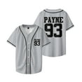 thumbnail image 4 of Liam Payne 1993-2024 Memorial rapper Payne 93 Merch Baseball Jersey Men/Women Casual Thin button Baseball uniform, 4 of 7