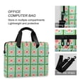 thumbnail image 4 of FORMRS 16" Laptop Bag Carrying Sleeve Case with Handle Travel Shoulder Briefcase, Green Blossom Mosaic, 4 of 8