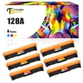 thumbnail image 2 of Toner Bank 6-Pack Compatible Toner for HP CE320A 128A LaserJet Pro CP1525N CP1525NW CM1415FN CM1415FNW MFP Laser Printer (3 * Black,Cyan,Magenta,Yellow), 2 of 9