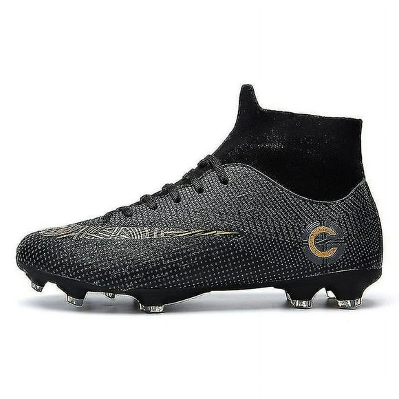 Mens Soccer Cleats Football Boots Spikes Shoes High-top Soccer Shoes 39