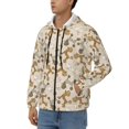 thumbnail image 3 of Kdxio Cartoon Poodle Dog Print Men Hoodies Casual Hoodies for Men with Zip Pockets Full Zip Long Sleeve Sweatshirt Sports Hooded Jacket-X-Large, 3 of 5