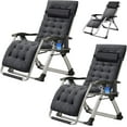 thumbnail image 5 of Slsy 2 Pack Zero Gravity Chair, Adjustable Reclining Lounge Chair with Removable Cushion, Headrest, Cup Holder for Indoor Outdoor, Supports Over 440lbs, 5 of 11