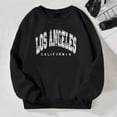 thumbnail image 2 of LUOGENLI Girls Hoodies Size 6 Girls Casual Crewneck Sweatshirts Long Sleeve Cute Pullover Oversized Lightweight Tops Hoodies for Girls 10-12 Baggy Preppy Black 6-7 Years, 2 of 8