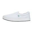 thumbnail image 7 of MaCae Unisex Canvas with Fur Slip On Fashion Shoe With Unique Sole, Cute Shoes, Casual Work Shoes, Canvas Slip On Sneakers, Fuzzy Shoes, Travel Shoes - White/Reflections, 9M/10W, 7 of 7