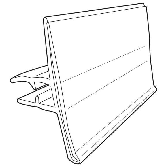 Kinter 108848-ACE Strip Label Holder For Hook, Plastic, Clear