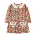 thumbnail image 2 of piuwrlz Ones Piece Dress for Kid Girls Flower Fragmented Flowers Skirts One Piece Skirt Set Red Size 3Y, 2 of 7