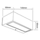 thumbnail image 5 of Lampara Muro Led Exterior Negro 9w Luz Blanca Neutra Hled-37 Tecnolite, 5 of 5