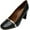 Black / Silver, variant on Malone Souliers Women's Lorena Nappa Pumps Black / Silver Ankle-High Leather Pump - 6M