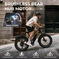 thumbnail image 3 of Skeri Electric Bike, 26"x4.0" Fat Tire E Bike, 500W (Peak 1000) Motor, 48V 15.6Ah Removable Electric Bike for Adults, 60 Miles & 25 mph, Electric Bicycle with 7 Speed and Front Suspension, 3 of 13