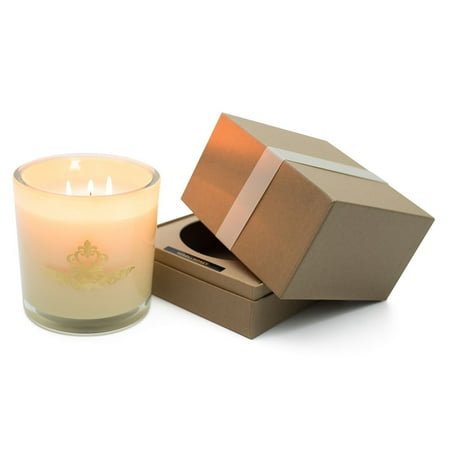 Hanna's Candle Company Candle, 32 Ounce, Neroli Honey in Antique White Glass