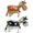 Calf, variant on Adorable Calf Brooch Korean Enamel Lapel Pin Flower Decor