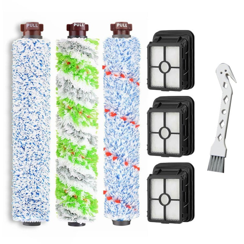 Roller Brush Replacement Kit 2 sets Super Cleaning Ability CHICIRIS Vacuum Cleaner Accessories Roller Brush Filter for Bissell Crosswave 1785 Series Durable 